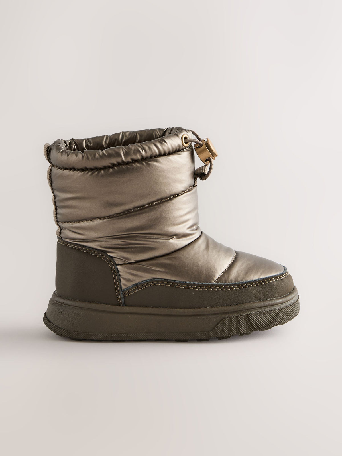 Bronze Quilted Waterproof Pull On Boots - image 2