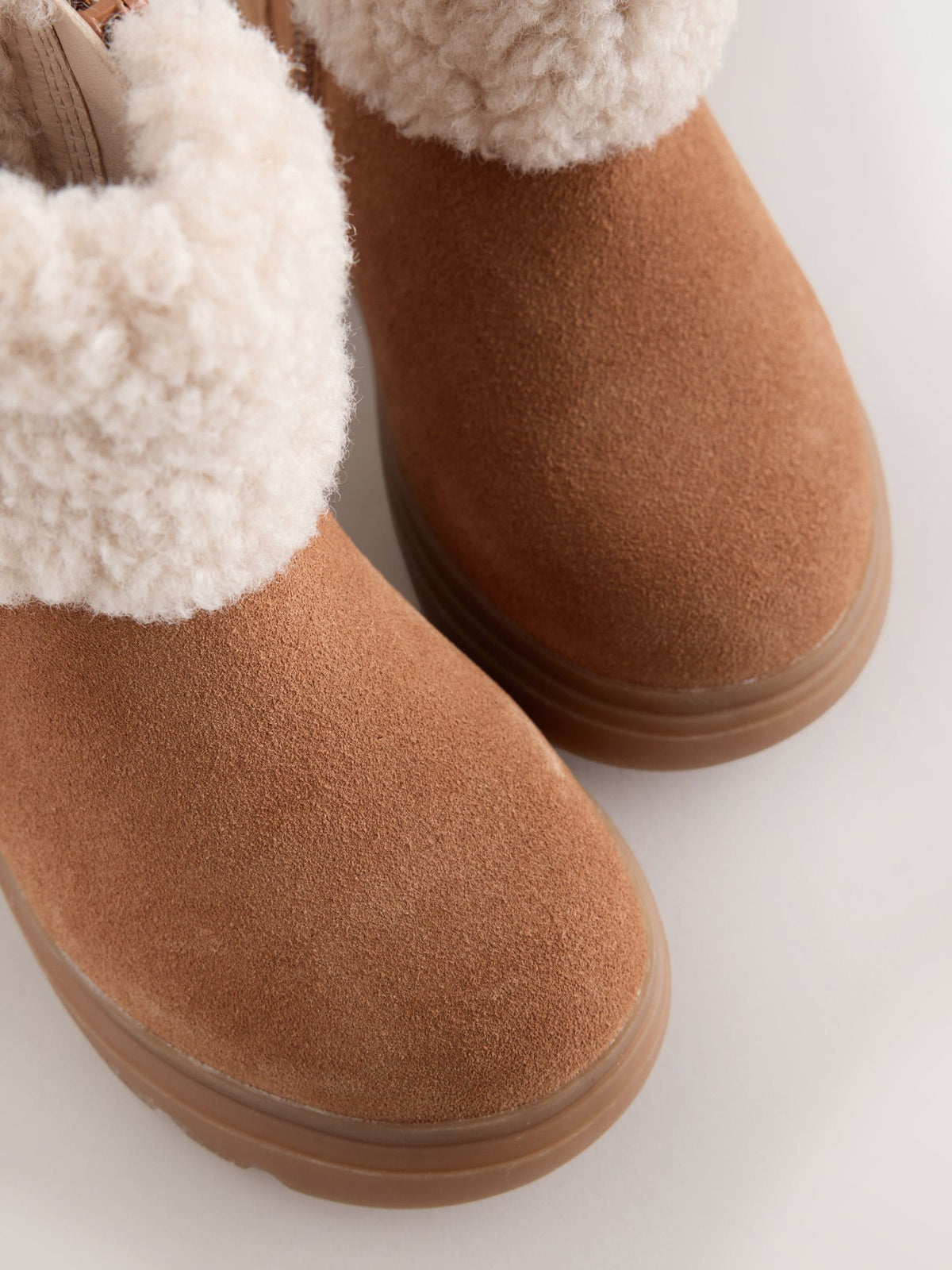 Dsiney Kidz - Tan Brown Borg Trim Boots image 3