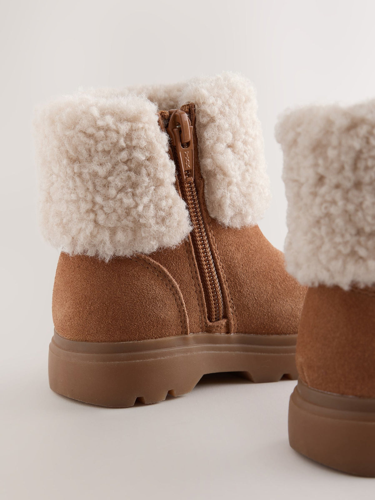 Dsiney Kidz - Tan Brown Borg Trim Boots image 4