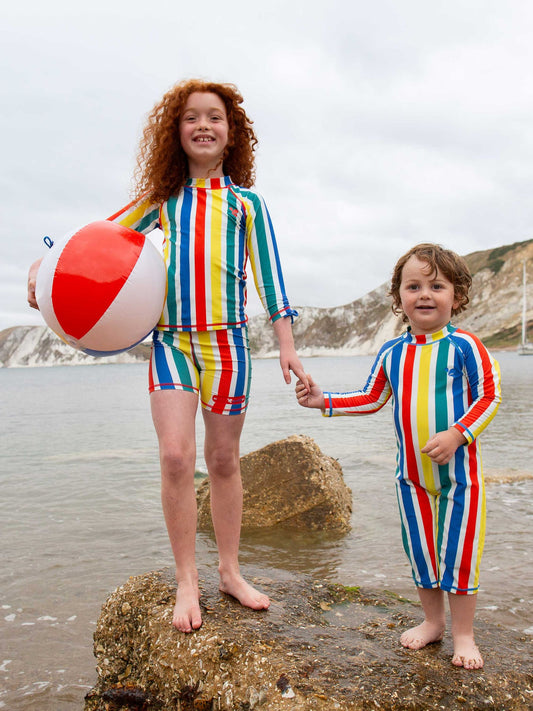 Muddy Puddles White UV Protective Surf Set with Shorts image 2