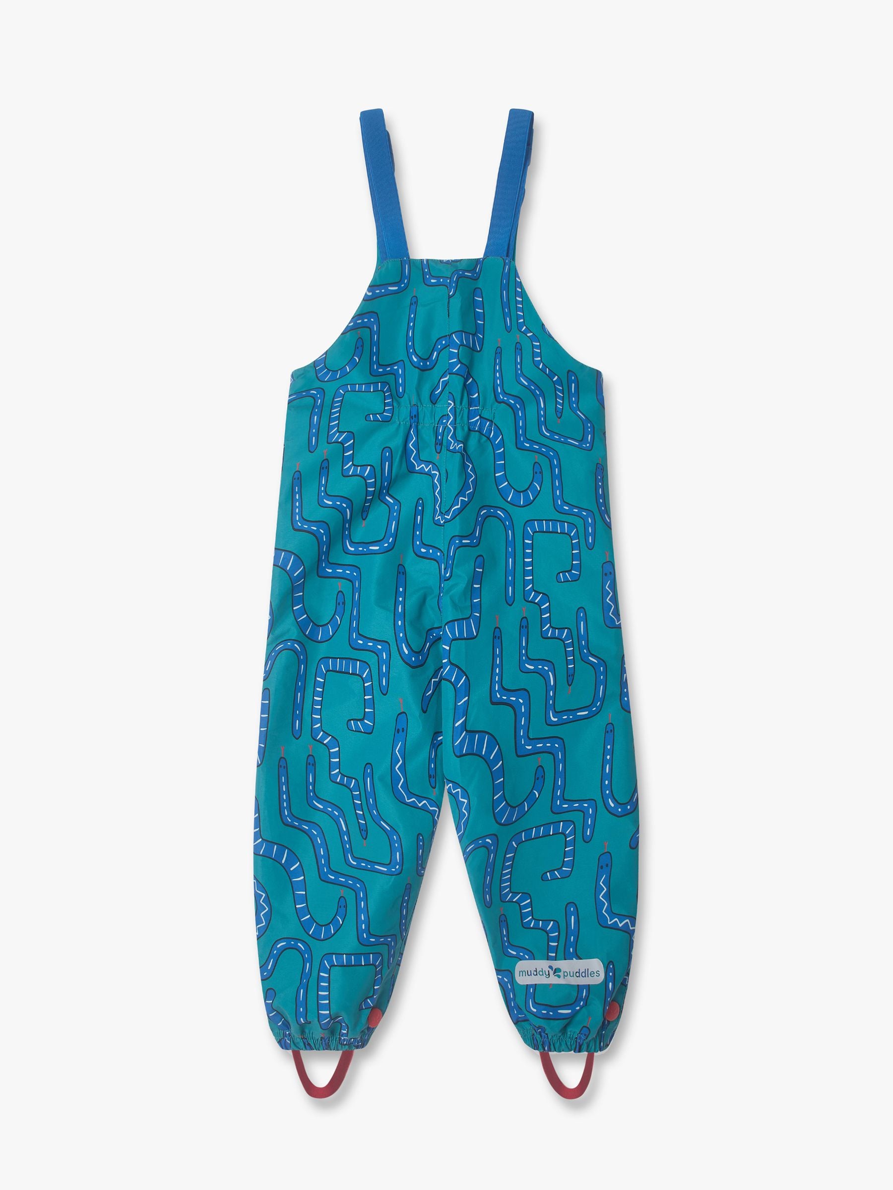 Muddy Puddles Green Waterproof EcoLight Dungarees image 3