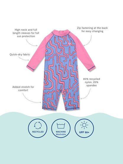 Muddy Puddles Pink UV Protective Surfsuit image 5