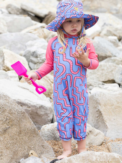 Muddy Puddles Pink UV Protective Surfsuit image 1