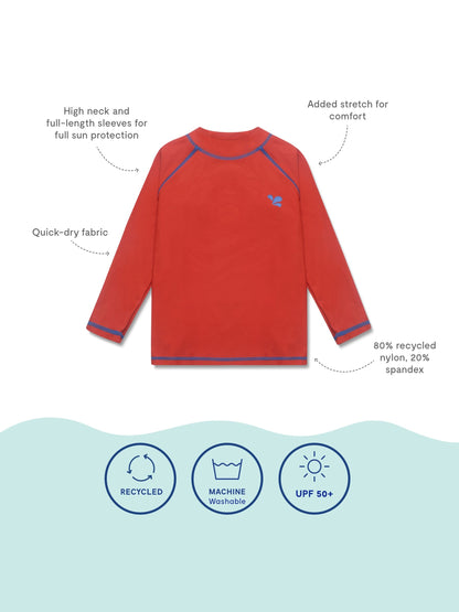 Muddy Puddles Red UV Protective Rash Vest image 5