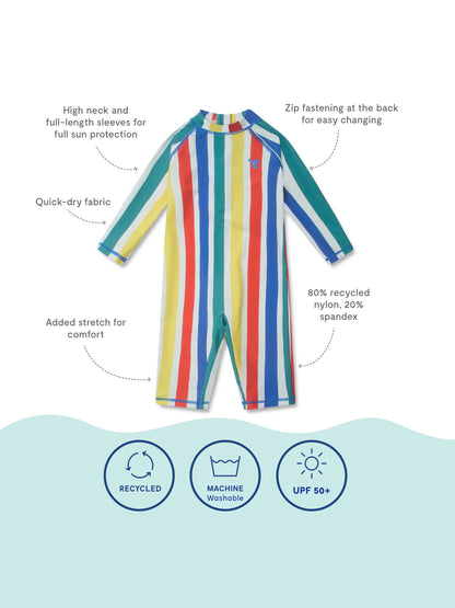 Muddy Puddles White UV Protective Surfsuit image 5