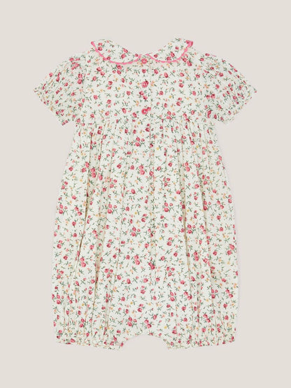 Monsoon Natural Baby Rose Smocked Romper image 2
