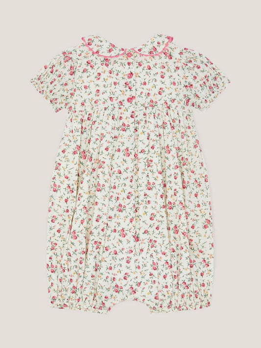 Monsoon Natural Baby Rose Smocked Romper image 2