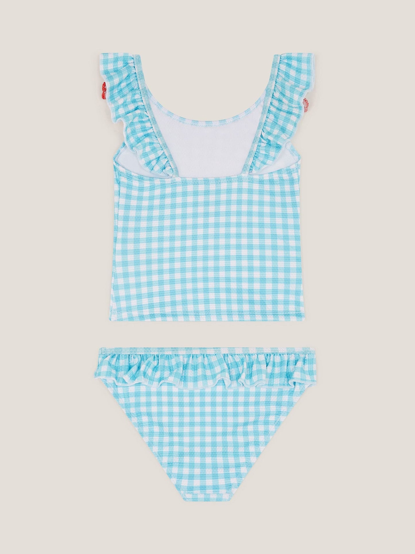 Monsoon Green Tomato Gingham Tankini Set image 2