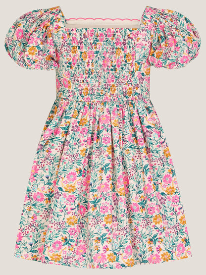 Monsoon Pink Embroidered Floral Dress image 3
