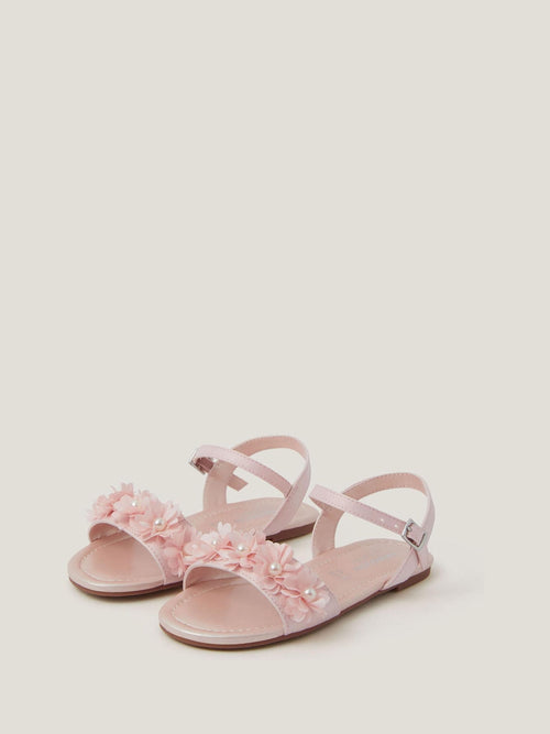 Monsoon Pink Pearl Flower Sandals image 1