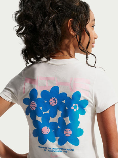 Dsiney Kidz - Nike Sail White Slim Cropped T-Shirt image 5