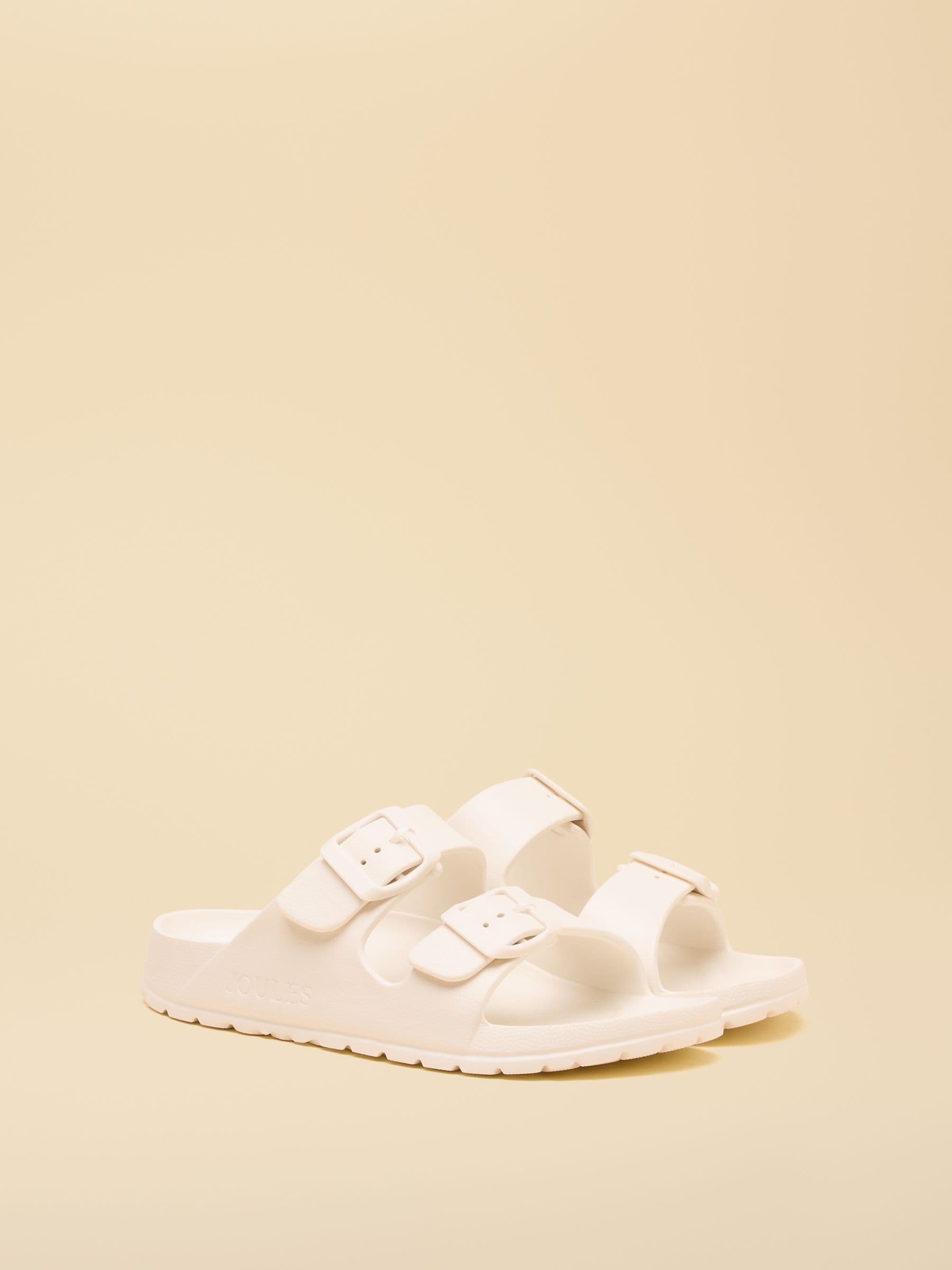 Joules Kids' Sunseeker White EVA Double Buckle Sliders image 1