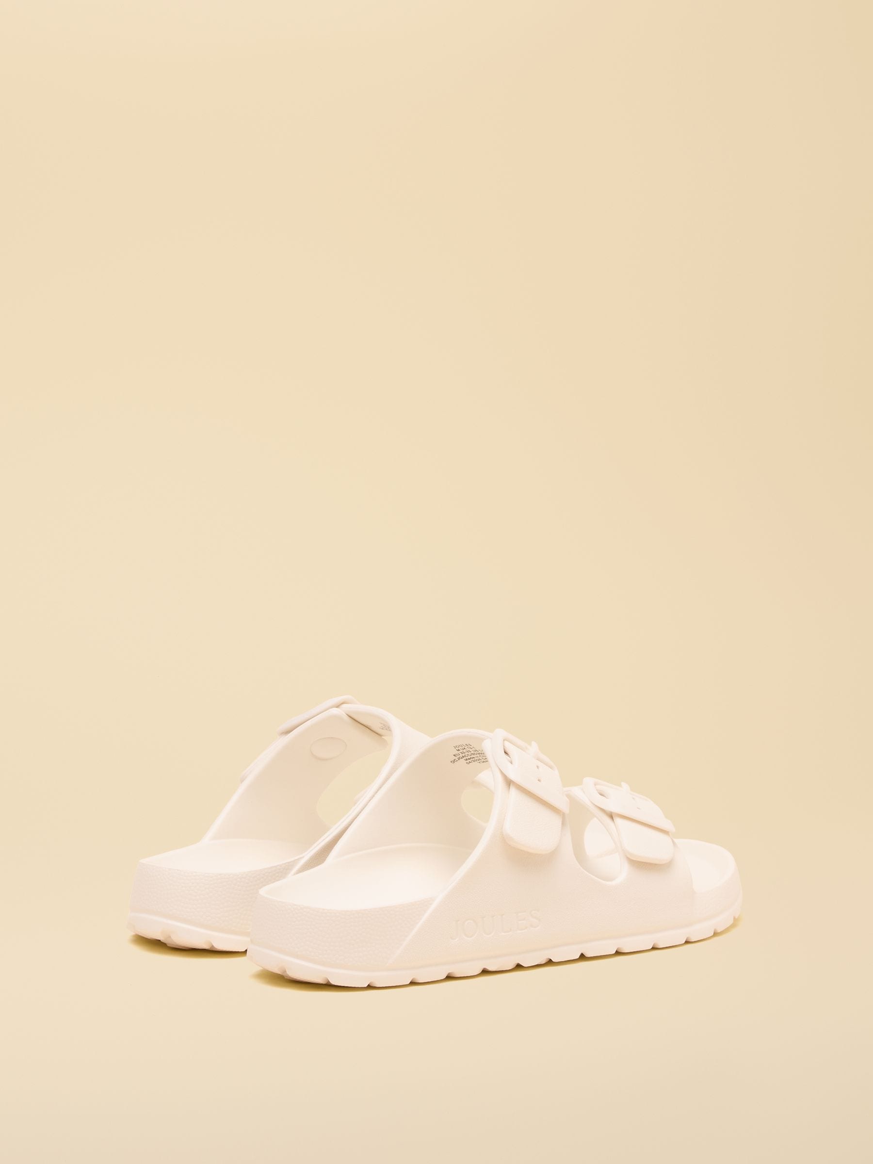 Joules Kids' Sunseeker White EVA Double Buckle Sliders image 3