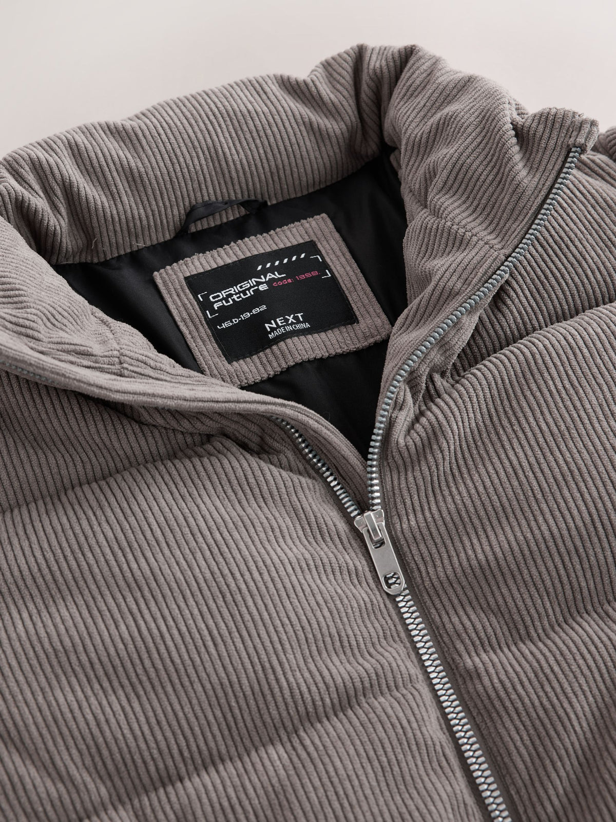 Charcoal Grey Cord Padded Coat (3-16yrs) - image 10