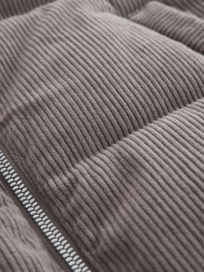 Charcoal Grey Cord Padded Coat (3-16yrs) - image 11