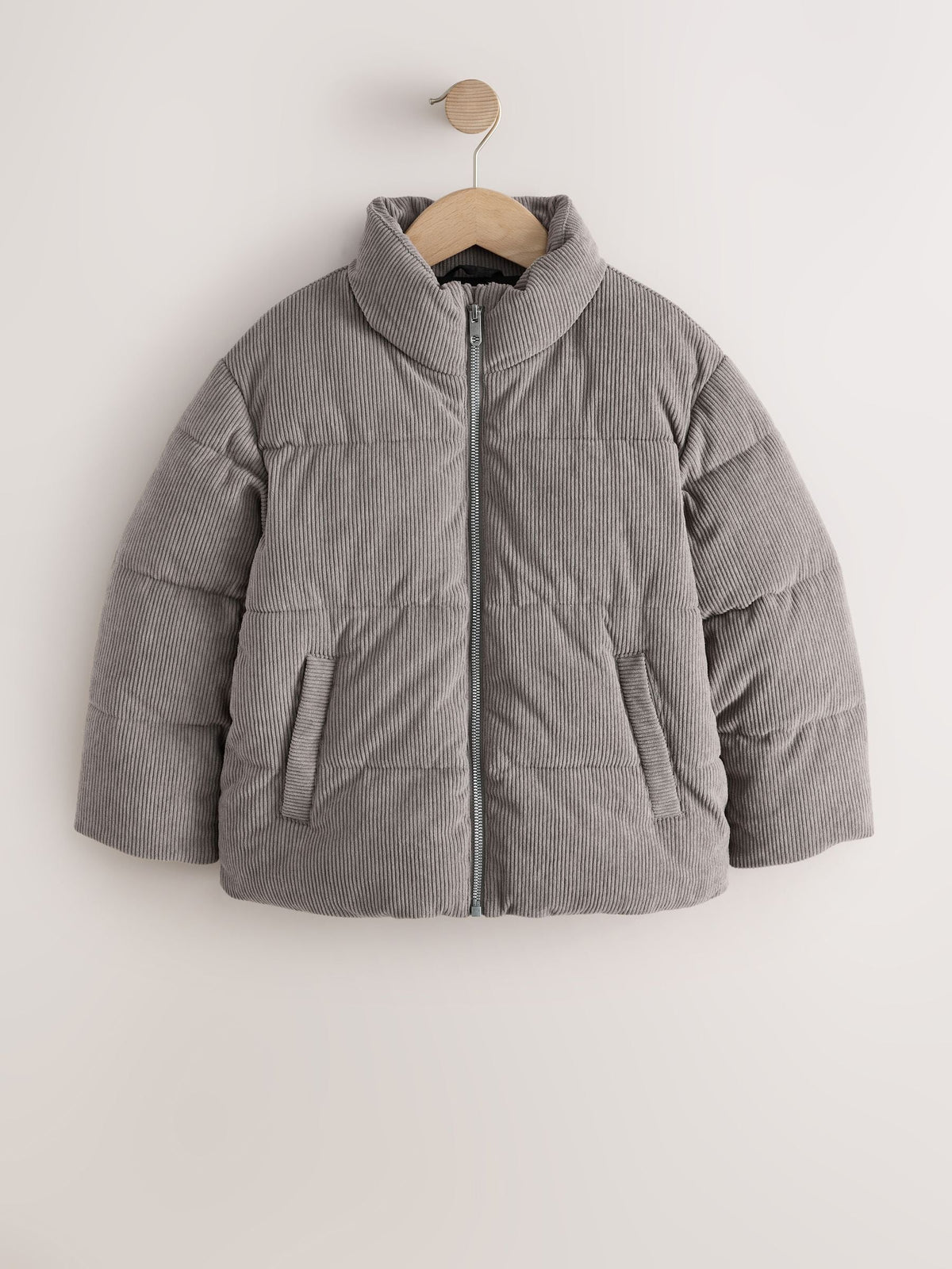 Charcoal Grey Cord Padded Coat (3-16yrs) - image 7