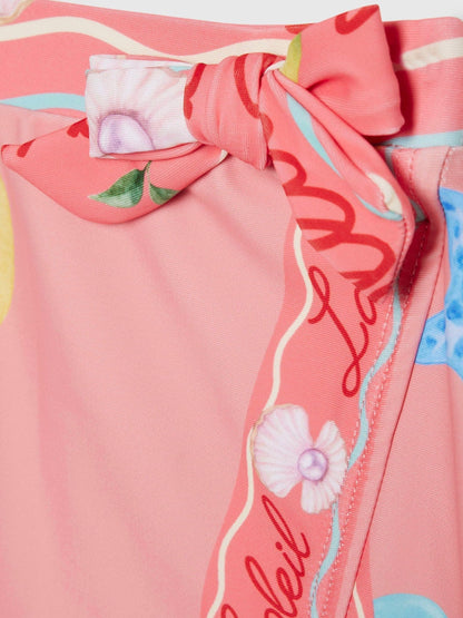 Dsiney Kidz - River Island Pink Under The Sea Swimsuit & Skirt Set image 4