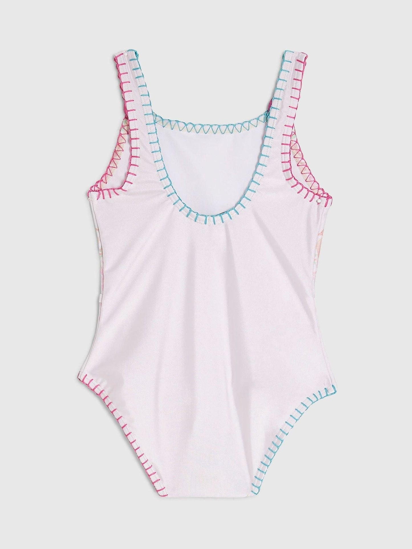 Dsiney Kidz - River Island Cream Chain Border Print Embellished Swimsuit image 2