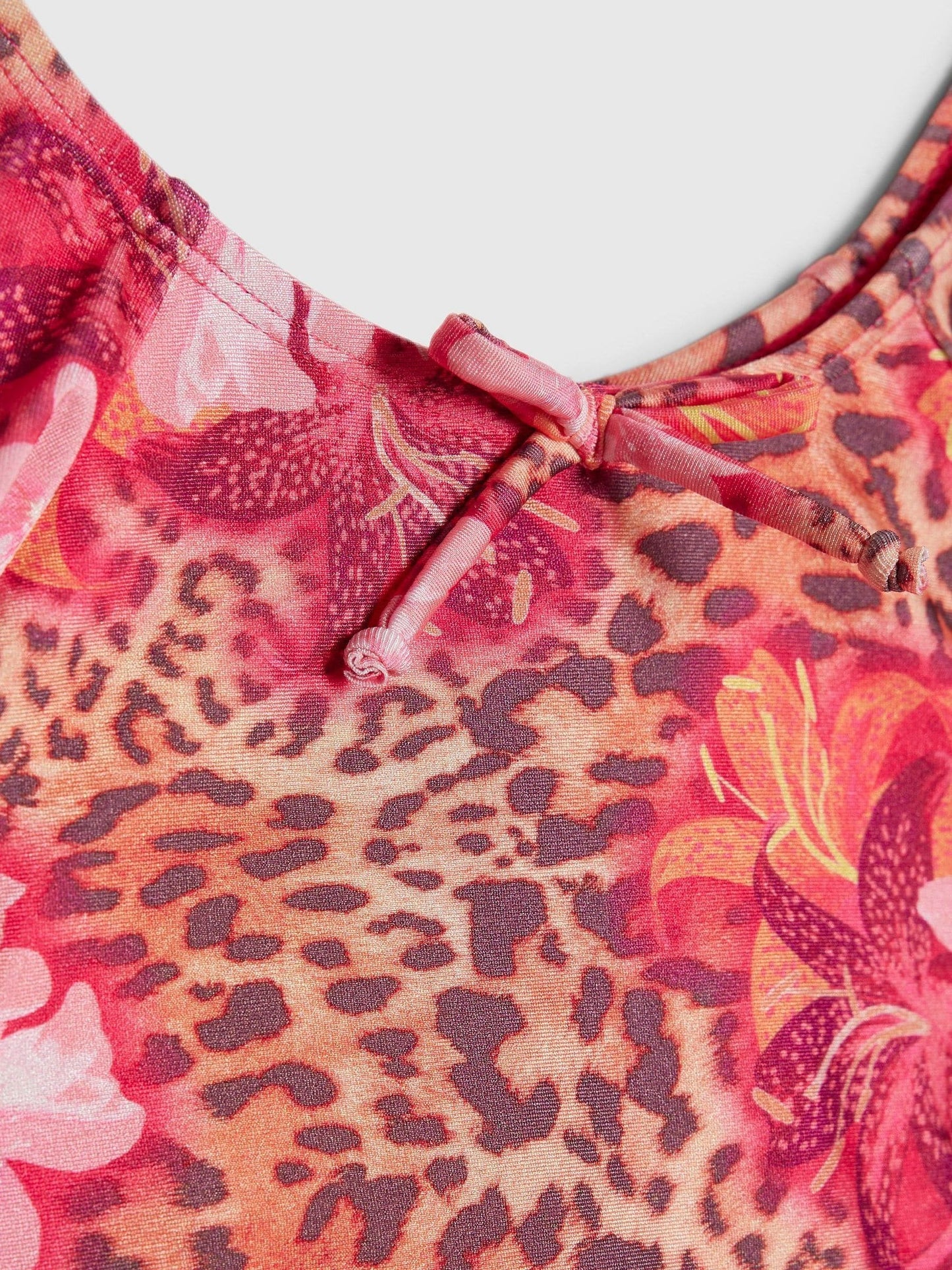 Dsiney Kidz - River Island Brown Floral Leopard Print Bikini image 3
