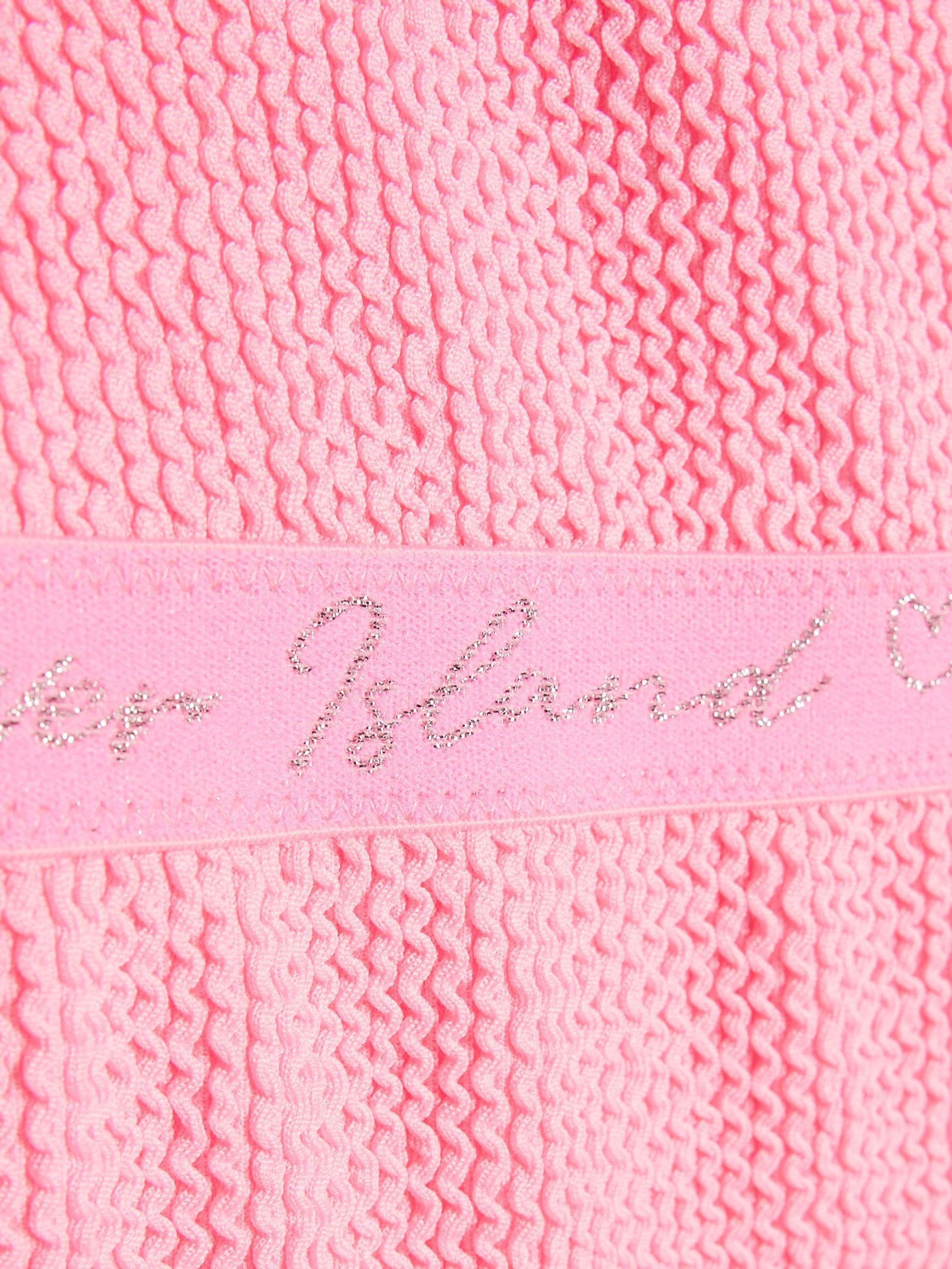 Dsiney Kidz - River Island Pink Logo Textured Swimsuit 2 Pack image 4
