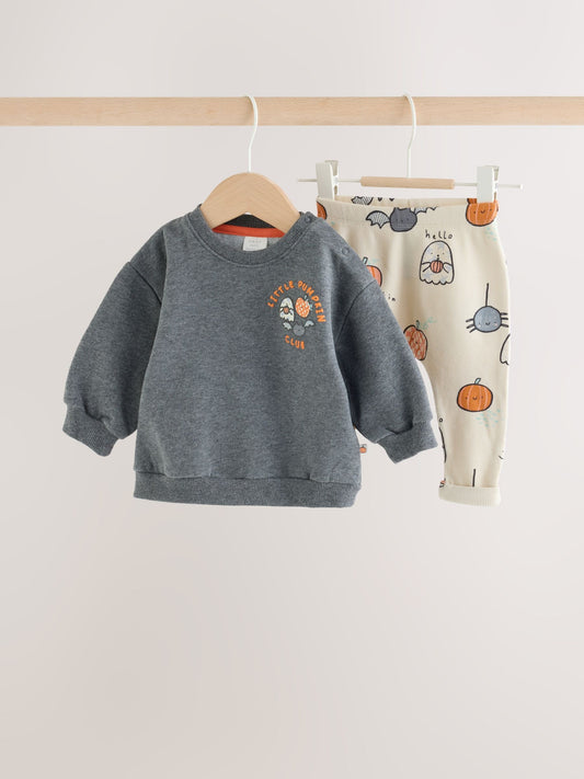 Dsiney Kidz - Charcoal Halloween Character Sweat and Legging Baby Set (0mths-2yrs) image 1