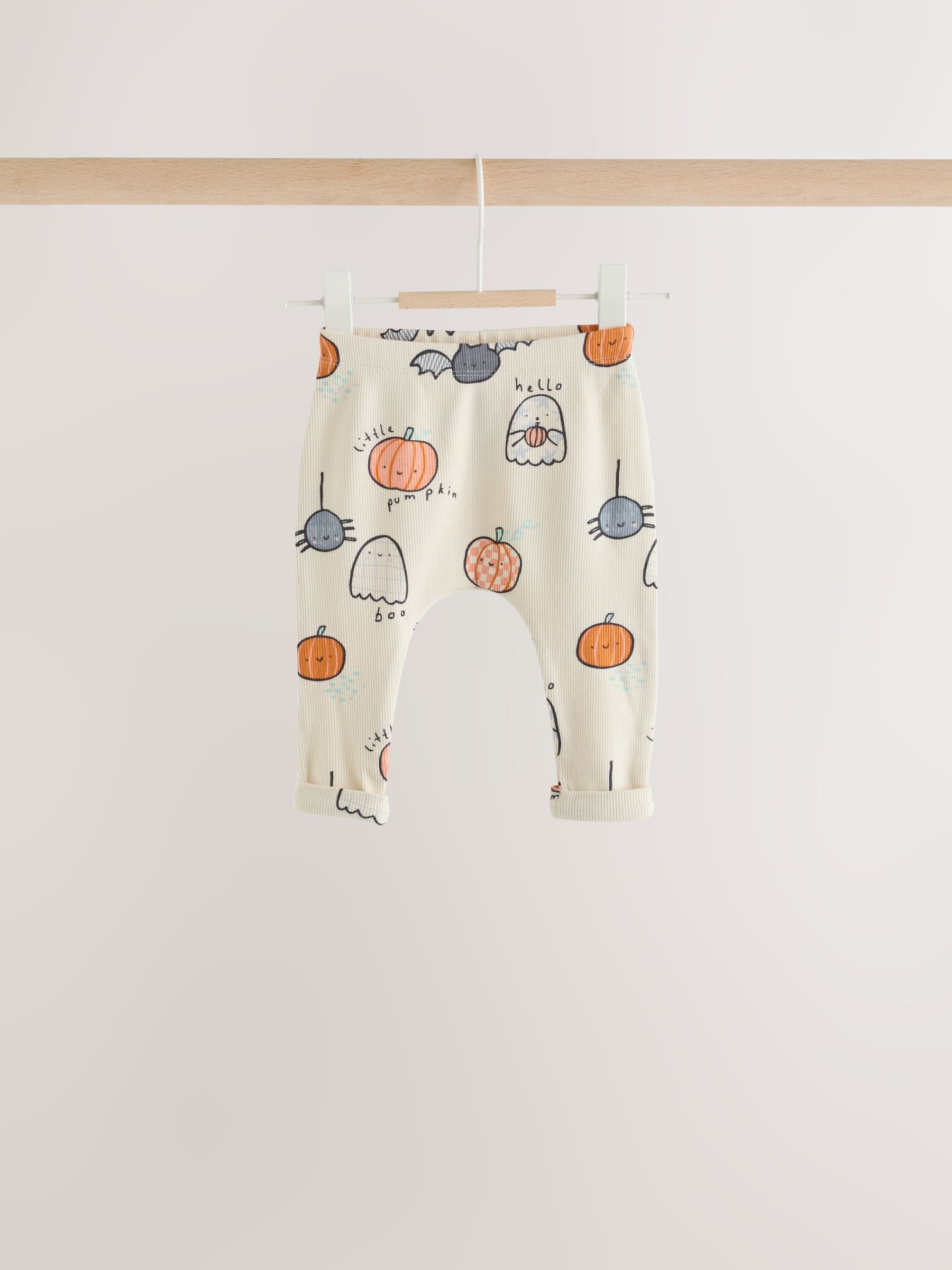 Charcoal Halloween Character Sweat and Legging Baby Set (0mths-2yrs) image 3