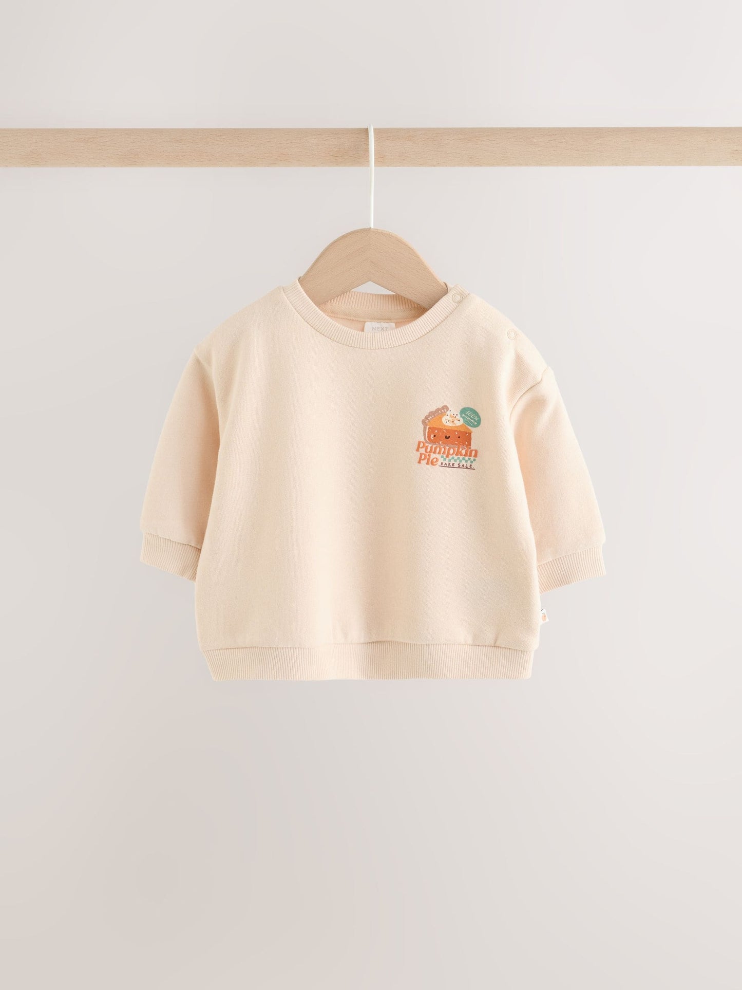 Neutral Pumpkin Slogan Sweat and Legging Baby Set (0mths-2yrs) image 6
