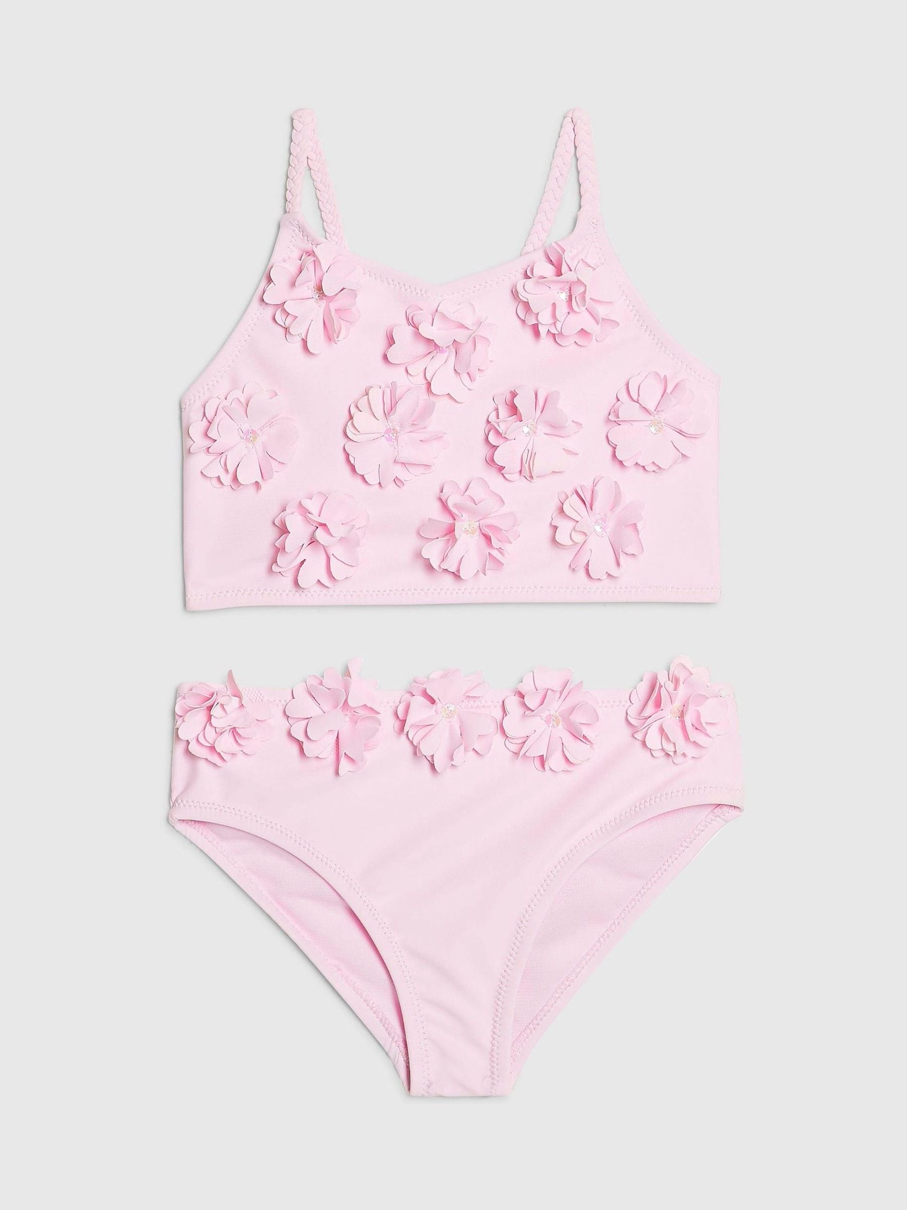 Dsiney Kidz - River Island Pink 3D Flower Tankini image 1
