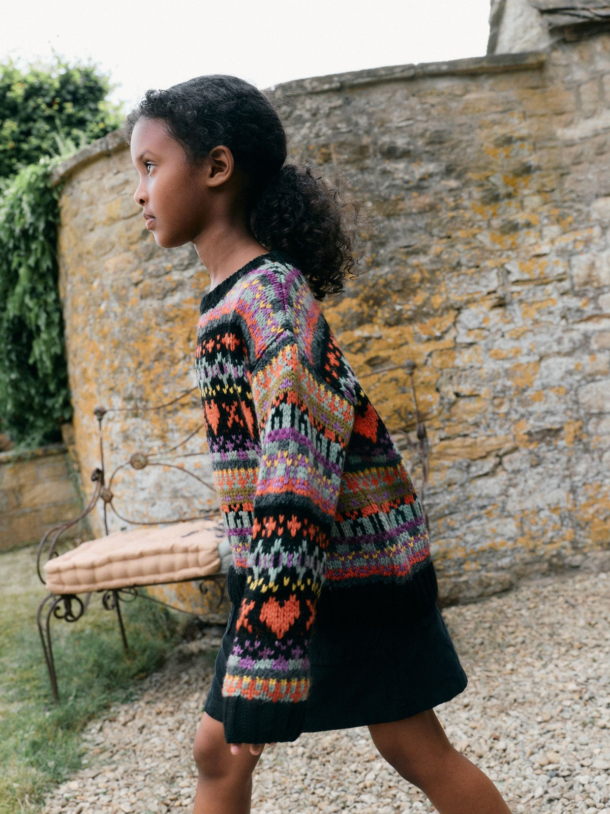 Black Multi Fairisle Jumper (3-16yrs) - image 3