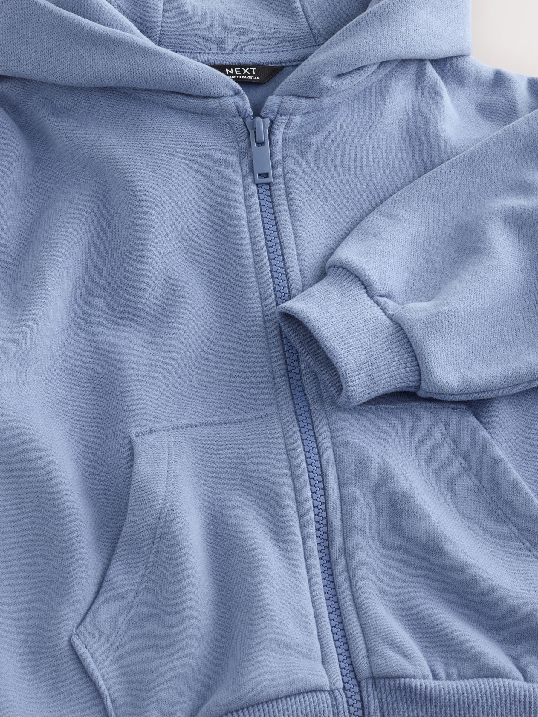 Dsiney Kidz - Blue Soft Touch Zip Through Hoodie (3mths-7yrs) image 3