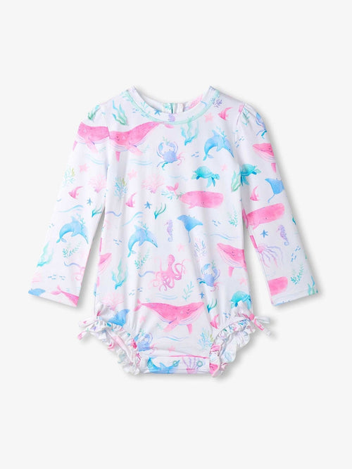 Dsiney Kidz - Hatley White Sealife Sun Protection Swimsuit image 1