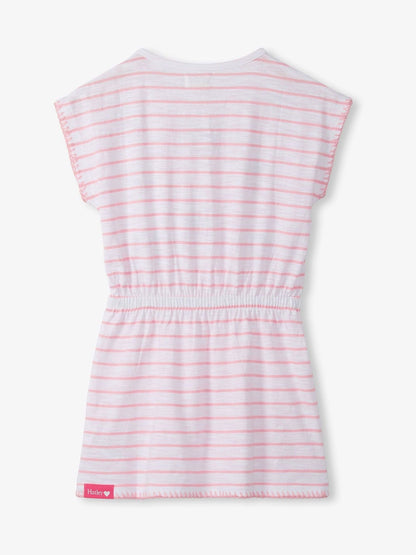 Hatley Pink Strawberry Stripes Cinched Waist Relaxed Dress image 4