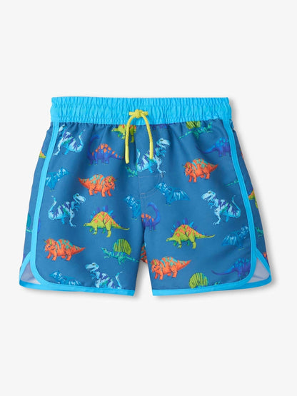 Hatley Blue Dino party Swim Shorts image 2