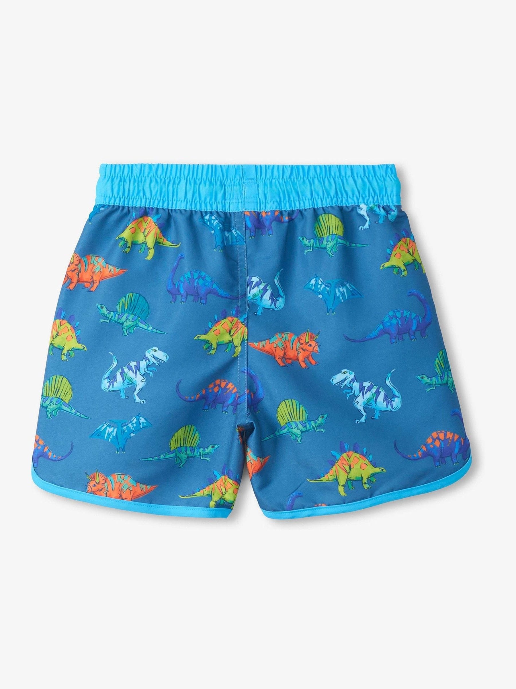 Hatley Blue Dino party Swim Shorts image 3