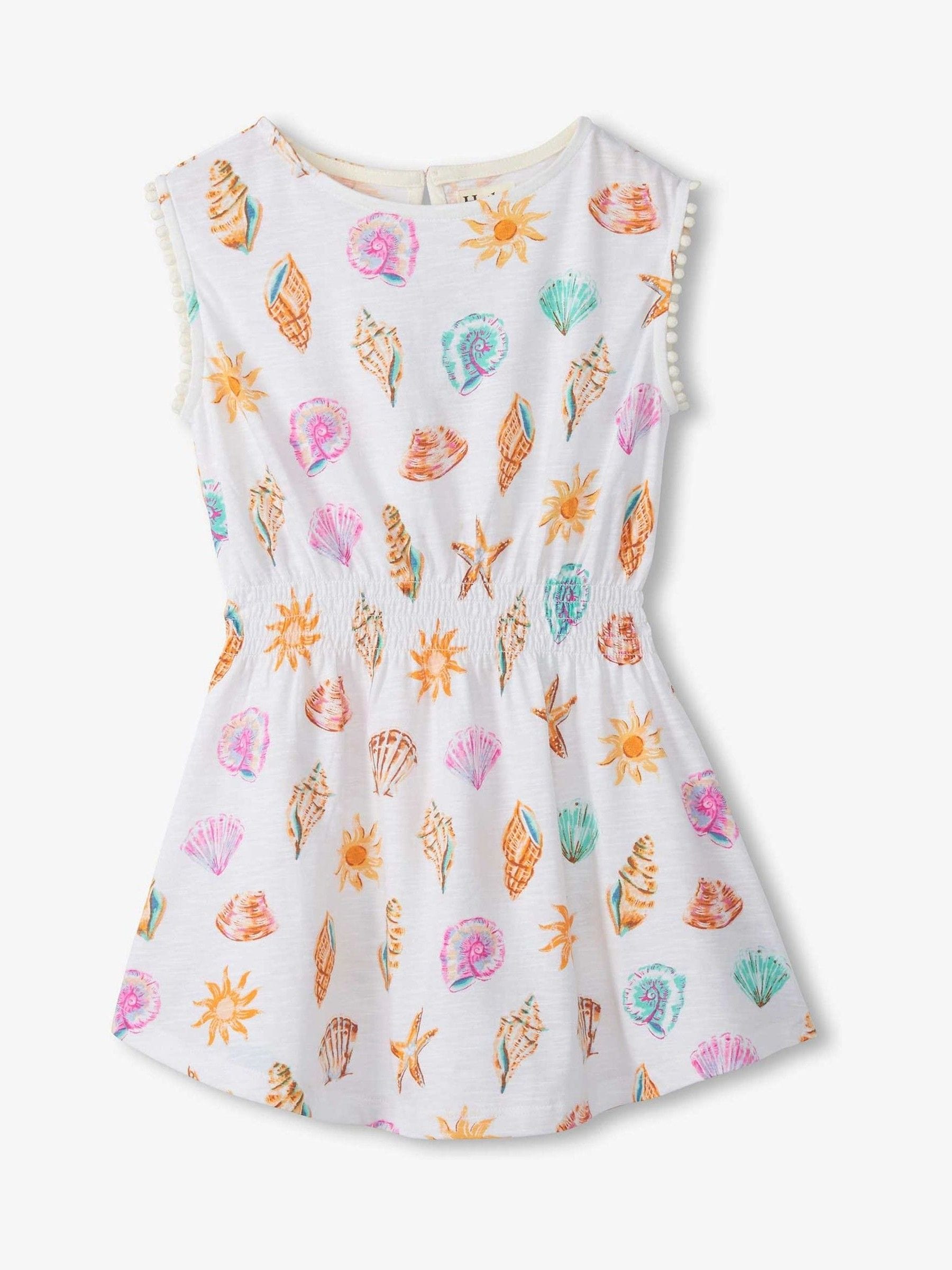 Hatley Natural Shells and Sunshine Smocked Waist Dress image 1