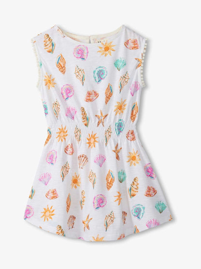 Hatley Natural Shells and Sunshine Smocked Waist Dress image 1