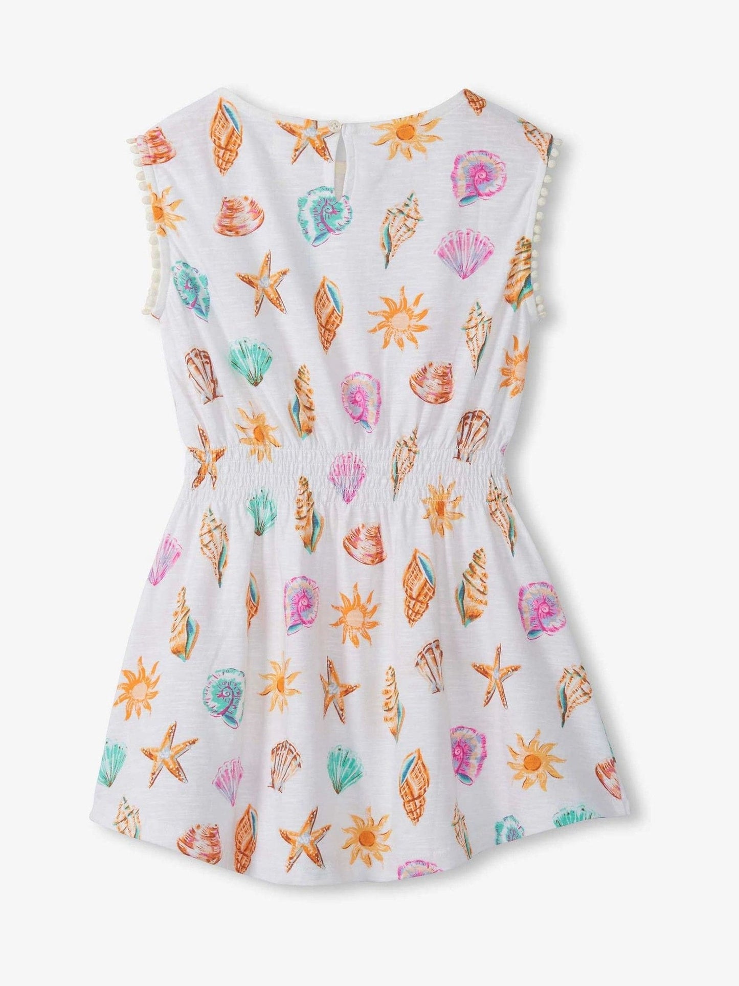 Hatley Natural Shells and Sunshine Smocked Waist Dress image 2
