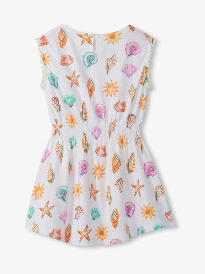 Hatley Natural Shells and Sunshine Smocked Waist Dress image 2