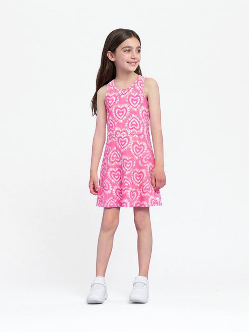 Dsiney Kidz - Hatley Pink Candy Hearts Active A-Line Dress image 1