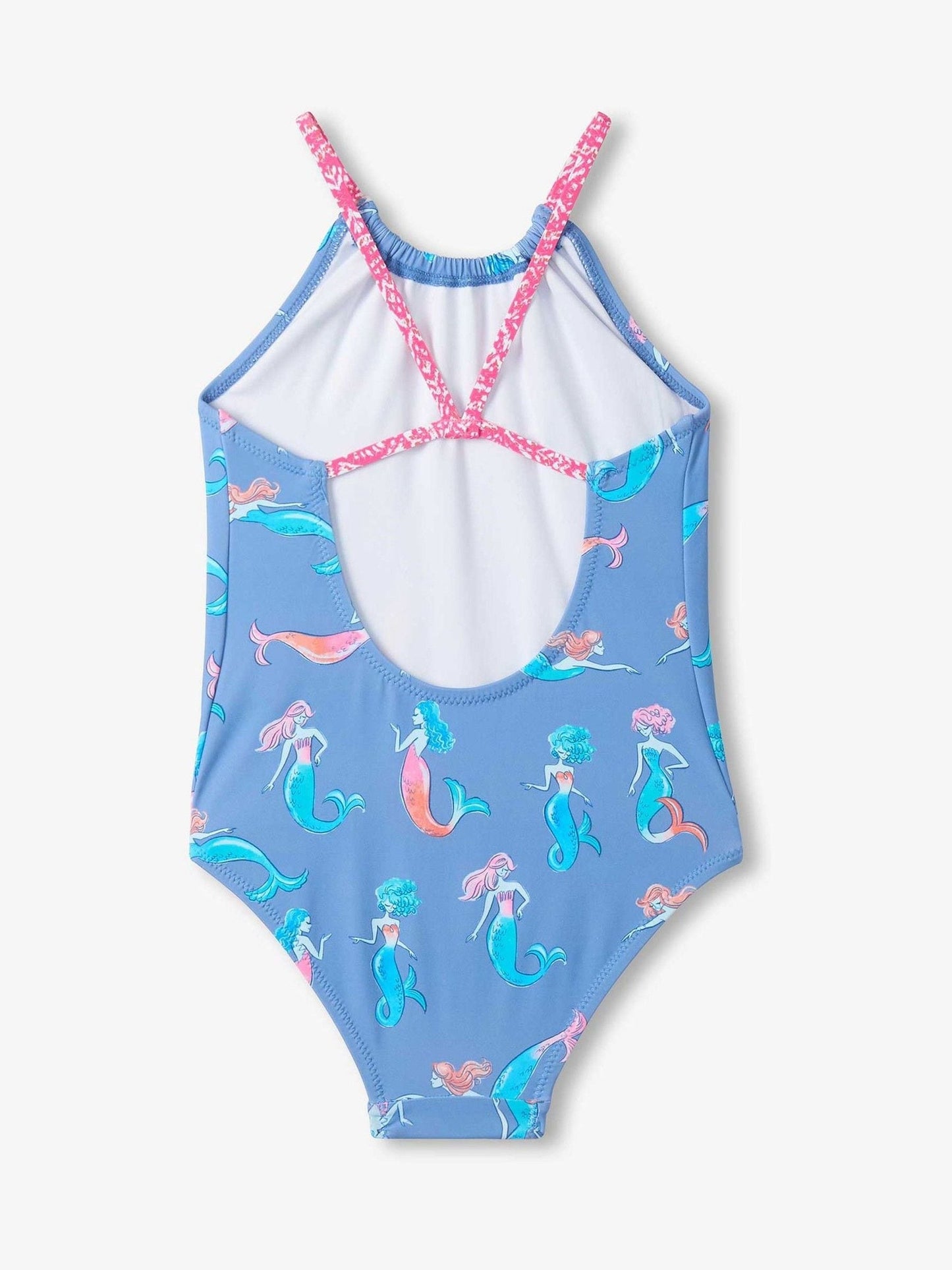 Hatley Blue Salty Mermaids Gather Front Swimsuit image 3