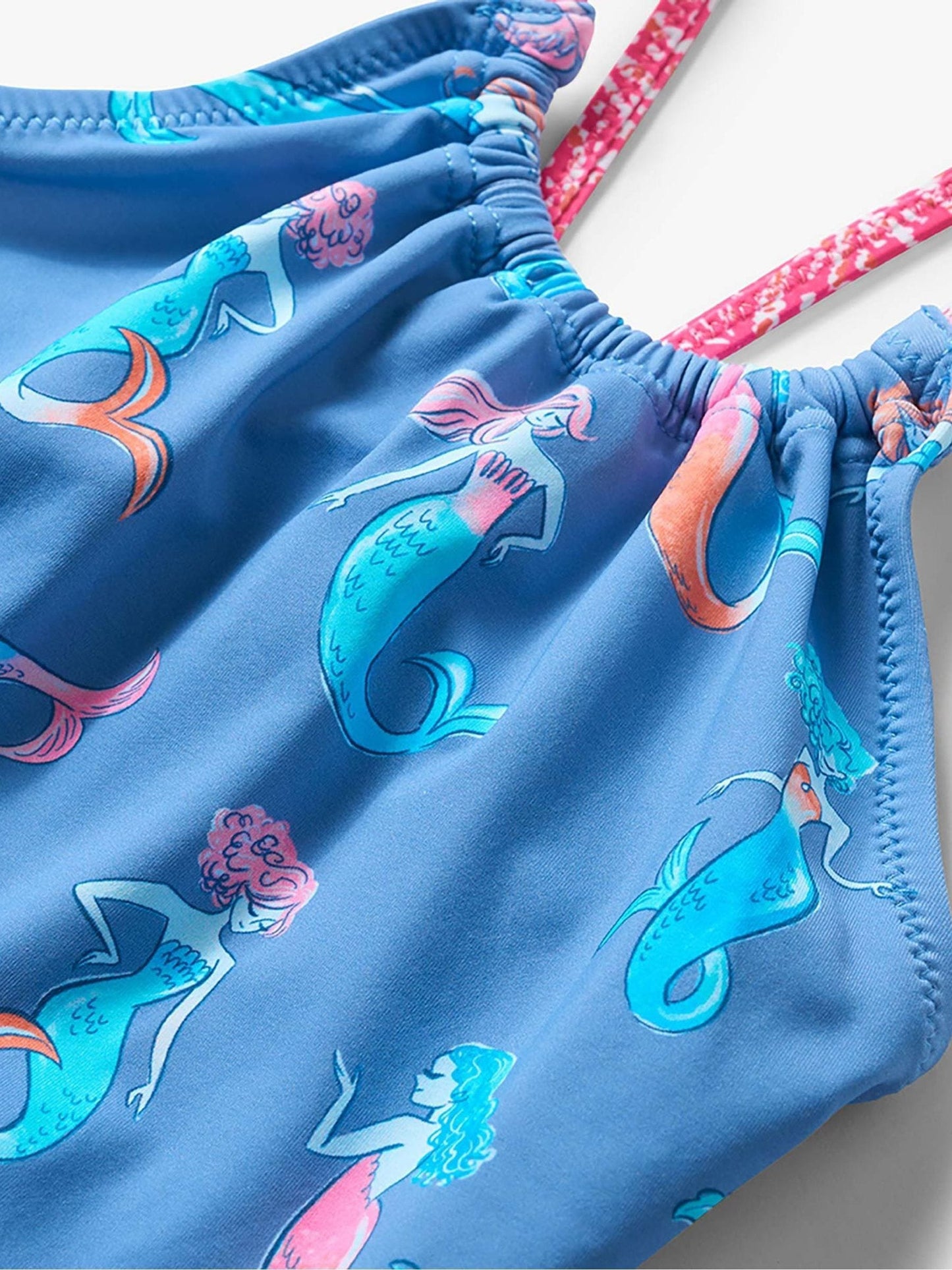 Hatley Blue Salty Mermaids Gather Front Swimsuit image 4