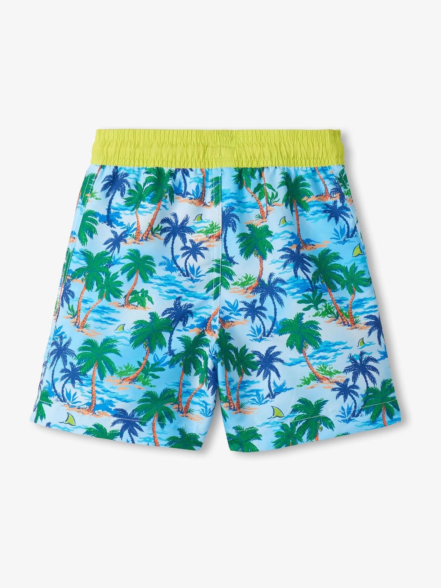 Hatley Sky Blue Palm Tree Print Swim Shorts image 3