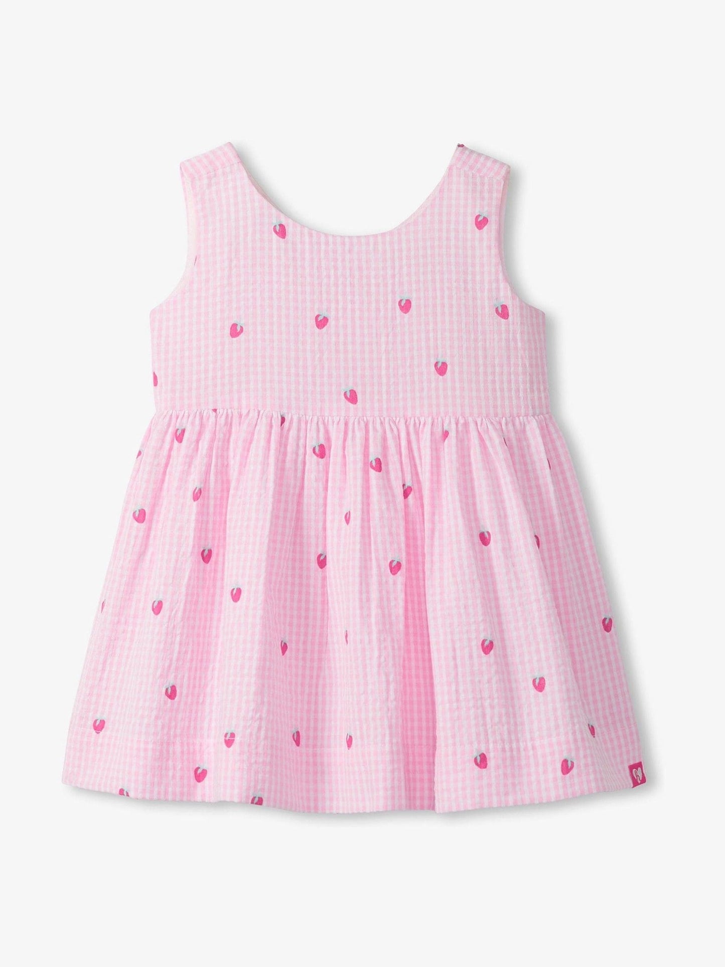 Hatley Pink Teeny Berries Gingham Sleeveless Party Dress image 4