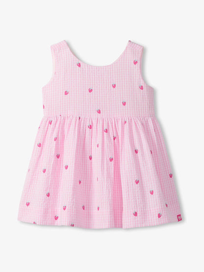 Hatley Pink Teeny Berries Gingham Sleeveless Party Dress image 4