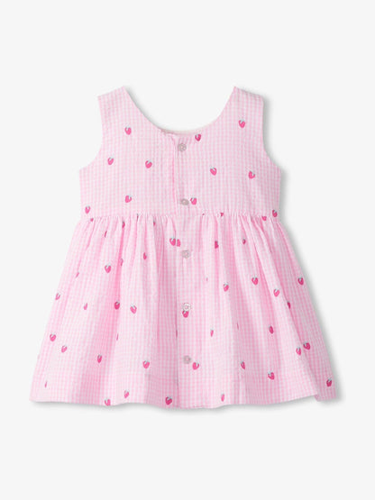 Hatley Pink Teeny Berries Gingham Sleeveless Party Dress image 5
