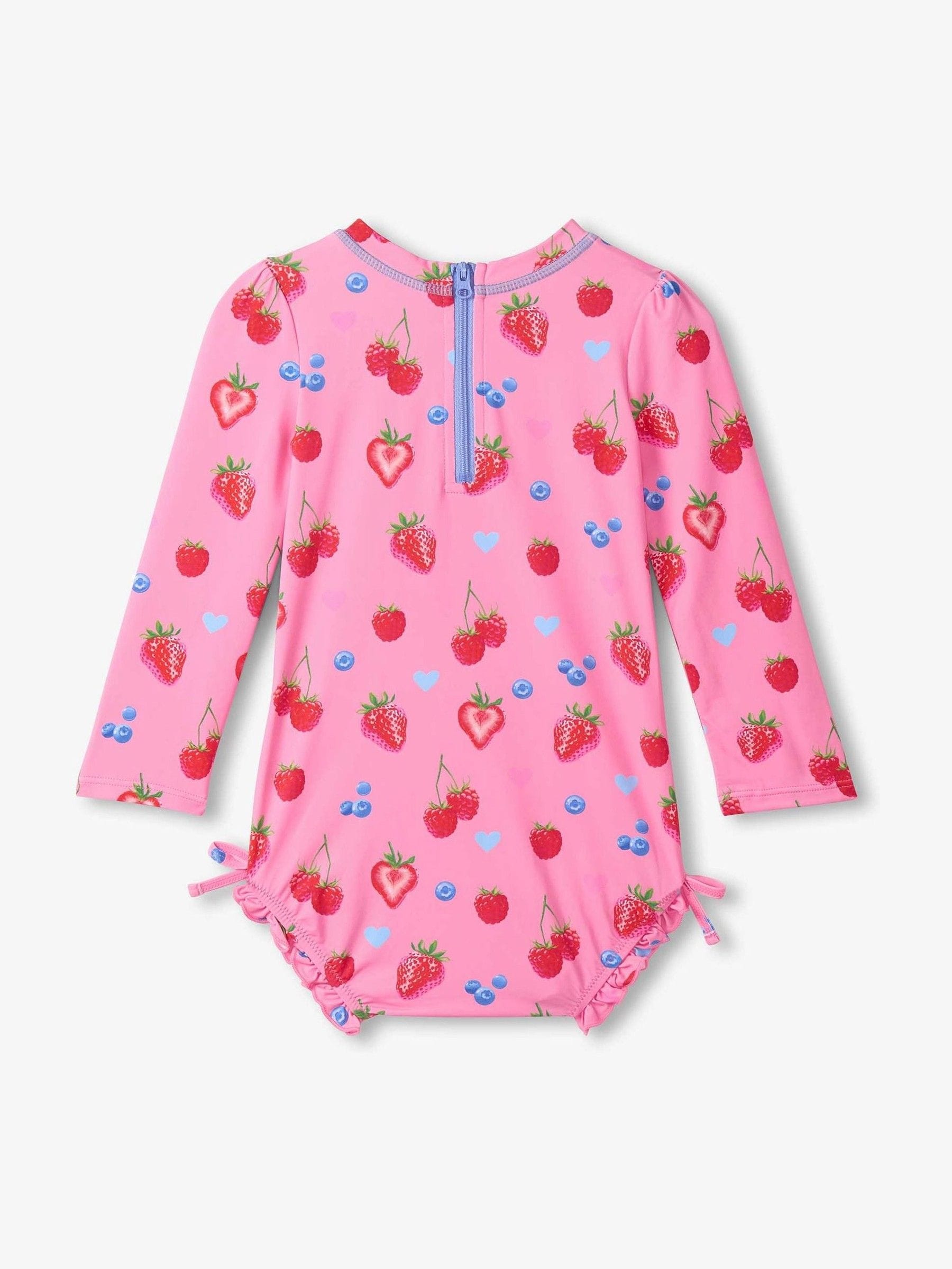 Hatley Pink Summer Berries Sun Protection Swimsuit image 2