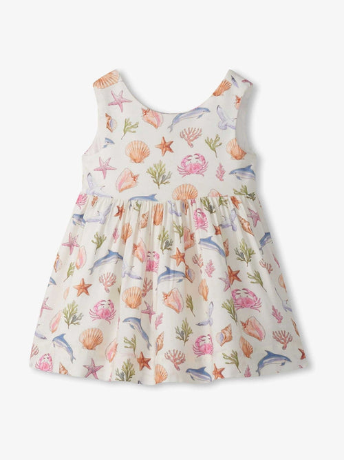 Hatley Natural Vintage Sea Life Sleeveless Party Dress image 1