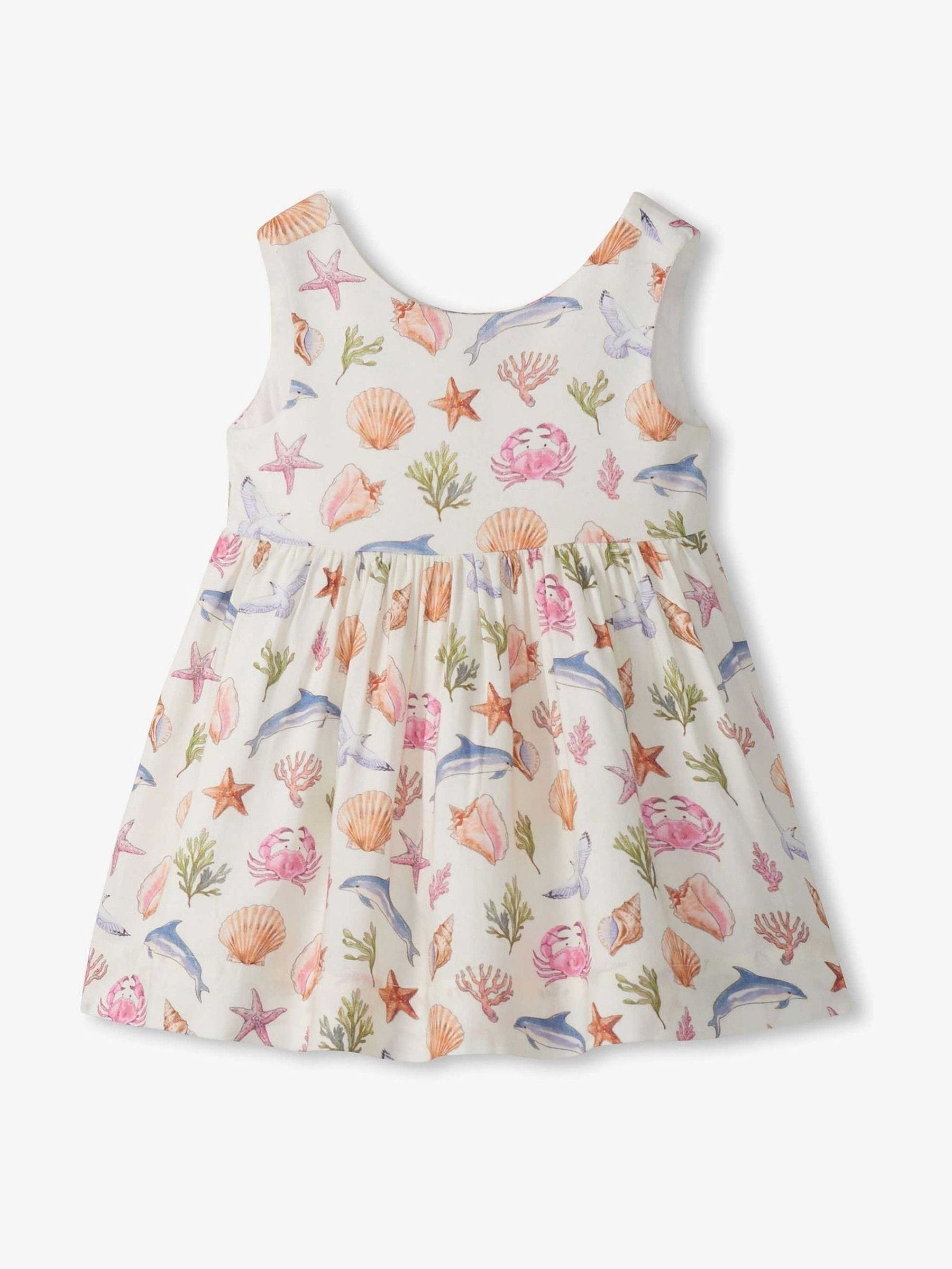 Hatley Natural Vintage Sea Life Sleeveless Party Dress image 1