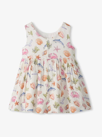 Hatley Natural Vintage Sea Life Sleeveless Party Dress image 2