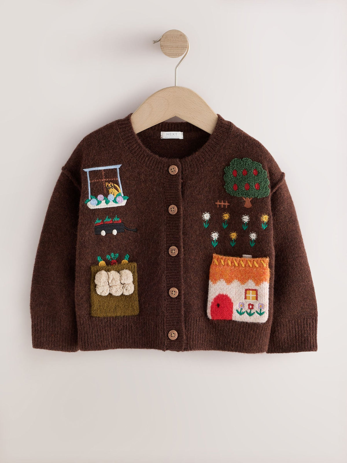 Chocolate Brown House Cardigan (3mths-7yrs) - image 1